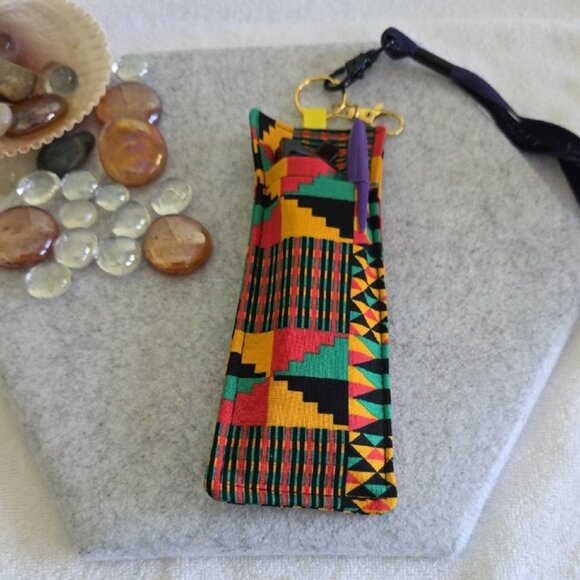 Southwestern Aztec Pouch – Clip-On Pen & Glasses Holder - Picture 1 of 2